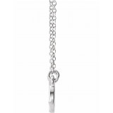 14K White Infinity-Inspired Knot Design 18 Necklace - 86312101P photo 2