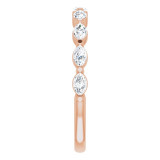 14K Rose 1/2 CTW Diamond Anniversary Band - 123294606P photo 4