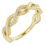 14K Yellow 1/8 CTW Diamond Anniversary Band - 123424601P photo