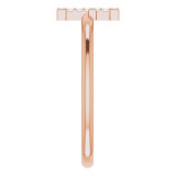 14K Rose .07 CTW Diamond Initial E Ring - 1238346022P photo 4