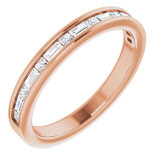 14K Rose 3/8 CTW Diamond Channel-Set Anniversary Band - 123176602P photo