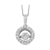 Gems One 14KT White Gold & Diamond Rhythm Of Love Neckwear Pendant  - 1/2 ctw - ROL1243-4WC photo