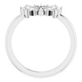 14K White 3/8 CTW Diamond Circle Ring - 123751600P photo 2
