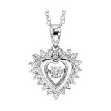 Gems One Silver (SLV 995) & Diamonds Stunning Neckwear Pendant - 1/4 ctw - ROL1195-SSD photo