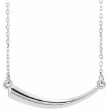 14K White Horn 16-18 Necklace - 86666101P photo