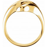 14K Yellow Freeform Remount Ring - 4893A23043P photo 2