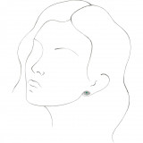 14K White Emerald & White Sapphire Earrings - 86884631P photo 3