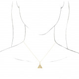 14K Yellow 1/10 CTW Diamond Eye of Providence 16-18 Necklace - 86667606P photo 3