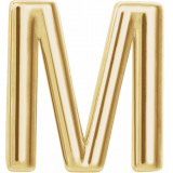 14K Yellow Single Initial M Earring - 86800174P photo