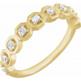 14K Yellow 1/4 CTW Diamond Anniversary Band - 123868605P photo