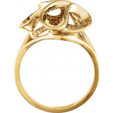 14K Yellow Freeform Ring - 51416225P photo 2