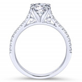 Gabriel & Co. 14k White Gold Contemporary Straight Engagement Ring - ER7224W44JJ photo 2