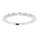 14K White 3/8 CTW Diamond Anniversary Band - 123502600P photo 3