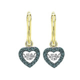 Gems One 10KT Yellow Gold & Diamond Rhythm Of Love Fashion Earrings  - 1/5 ctw - ROL1022-1YCBL photo