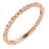 14K Rose 1/6 CTW Diamond Anniversary Band - 123105602P photo