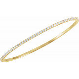 14K Yellow 3 CTW Diamond Stackable Bangle 8 Bracelet - 6733760007P photo 2