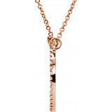 14K Rose 1/6 CTW Diamond 16 Necklace - 84155105P photo 2