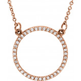 14K Rose 1/6 CTW Diamond 16 Necklace - 84155105P photo