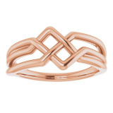 14K Rose Geometric Ring - 52006103P photo 3