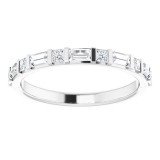 14K White 1/2 CTW Diamond Anniversary Band - 123585600P photo 3