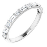 14K White 1/2 CTW Diamond Anniversary Band - 123585600P photo