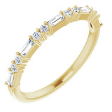 14K Yellow 1/4 CTW Diamond Anniversary Band - 123092614P photo