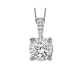 Gems One 14Kt White Gold Diamond (1/2Ctw) Pendant - FP1425/50-4WC photo