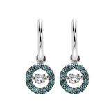 Gems One Silver (SLV 995) Diamond Rhythm Of Love Fashion Earrings  - 1/4 ctw - ROL1122-SSWDBL photo