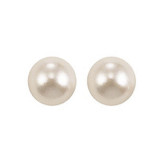Gems One 14Kt White Gold Pearl (1 Ctw) Earring - PS8.5AAA-4W photo