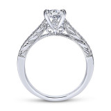 Gabriel & Co. 14k White Gold Victorian Straight Engagement Ring - ER8805W44JJ photo 2