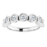 14K White 3/4 CTW Diamond Anniversary Band - 1229686017P photo 3