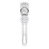 14K White 3/4 CTW Diamond Anniversary Band - 1229686017P photo 4