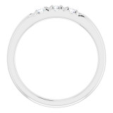 14K White 1/3 CTW Diamond French-Set Anniversary Band - 124030603P photo 2