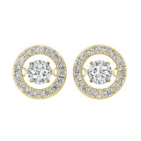 Gems One 14KT Yellow Gold & Diamond Rhythm Of Love Fashion Earrings   - 1 ctw - ROL1210-4YC photo