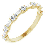 14K Yellow 1/2 CTW Diamond Anniversary Band - 123621601P photo