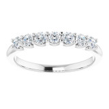 14K White 3/8 CTW Diamond Anniversary Band - 1236586016P photo 3