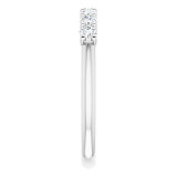 14K White 3/8 CTW Diamond Anniversary Band - 1236586016P photo 4