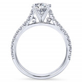 Gabriel & Co. 14k White Gold Contemporary Straight Engagement Ring - ER7225W44JJ photo 2