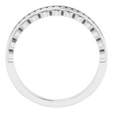 14K White 5/8 CTW Diamond Channel-Set Anniversary Band - 123694600P photo 2