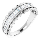 14K White 5/8 CTW Diamond Channel-Set Anniversary Band - 123694600P photo