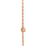 14K Rose Double Heart 17 Necklace - 863861003P photo 2