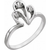 14K White Freeform Remount Ring - 537120387P photo
