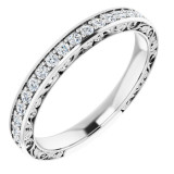 14K White 1/4 CTW Diamond Anniversary Band - 122460605P photo