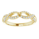 14K Yellow 1/4 CTW Diamond Anniversary Band - 1227826001P photo 3