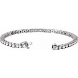 14K White 4 3/4 CTW Diamond Line 7 Bracelet - 60872207617P photo 2