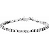 14K White 4 3/4 CTW Diamond Line 7 Bracelet - 60872207617P photo