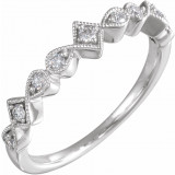 14K White 1/5 CTW Diamond Anniversary Band - 652709100P photo