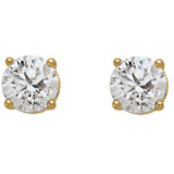 14K Yellow 1/5 CTW Diamond Stud Earrings - 6753560042P photo 2