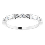 14K White 1/4 CTW Diamond Anniversary Band - 124063600P photo 3