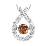 Gems One 14KT White Gold & Diamond Rhythm Of Love Neckwear Pendant  - 1-1/2 ctw - ROL1139-4WCDB photo